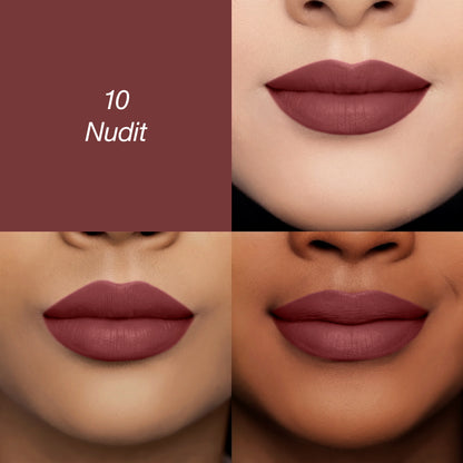 Lippie Creamy Matte Lipstick - Smooth Swipe On, Soft Lips All Day