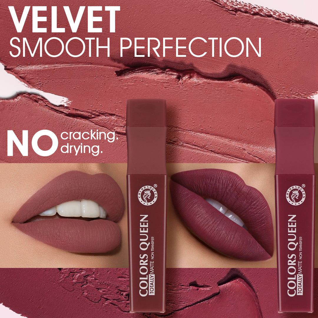 Totally Matte Non-Transfer Lipstick – 21 Hydrating Shades
