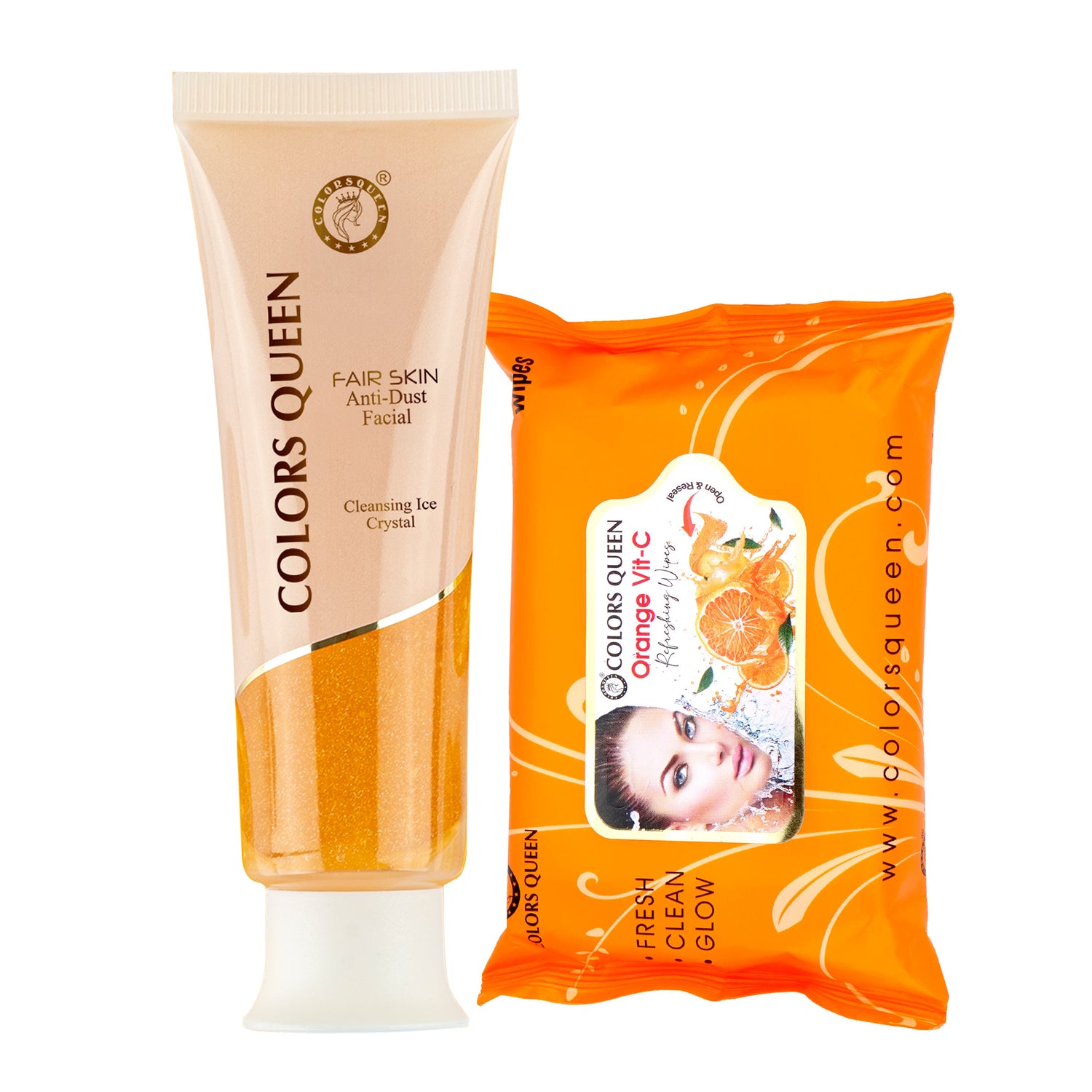 Deep Cleansing Anti-Dust Facial Cleanser &amp; Wet Wipes Combo Set