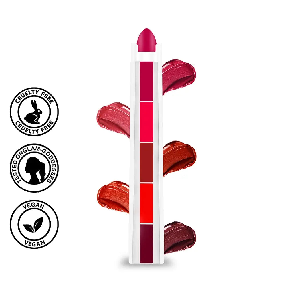 Beauty Berry Shades of Love 5 In 1 Matte Lipstick