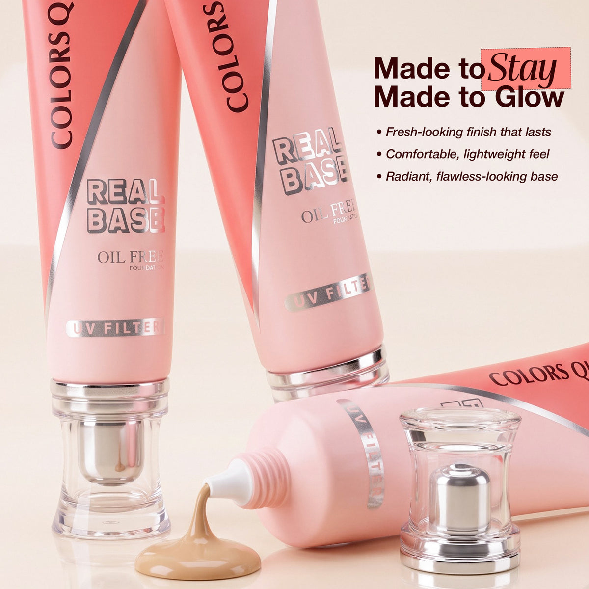 Real Base Oil Free Waterproof Foundation | 40 ML