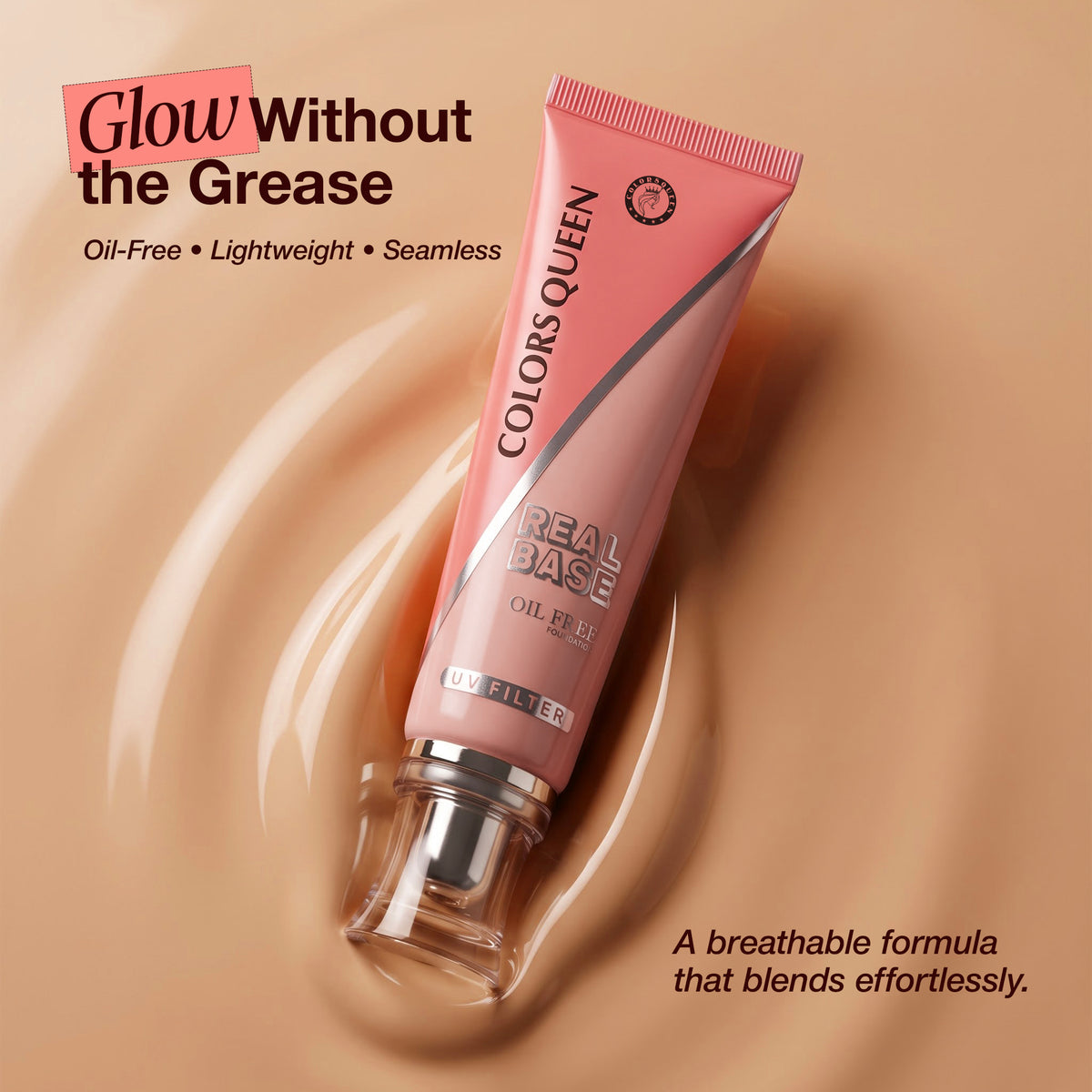 Real Base Oil Free Waterproof Foundation | 40 ML